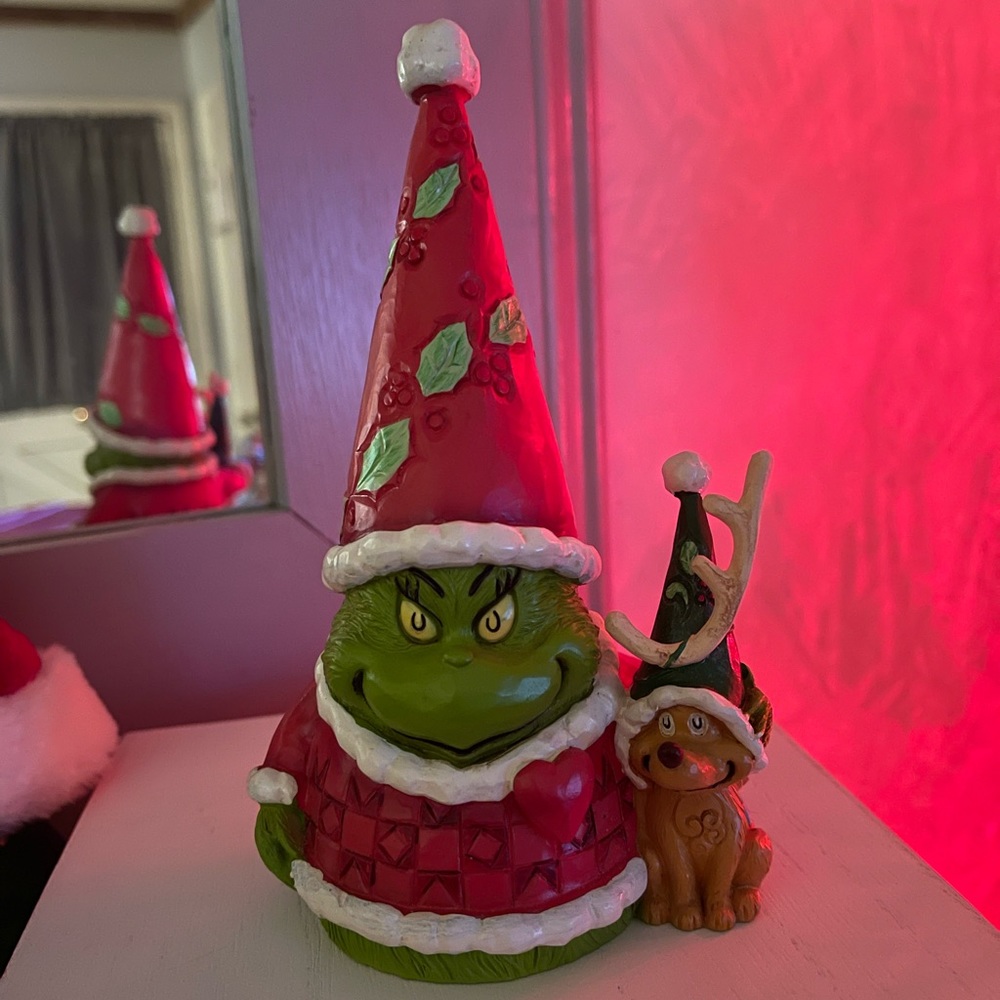 Jim Shore Grinch & Max Gnome